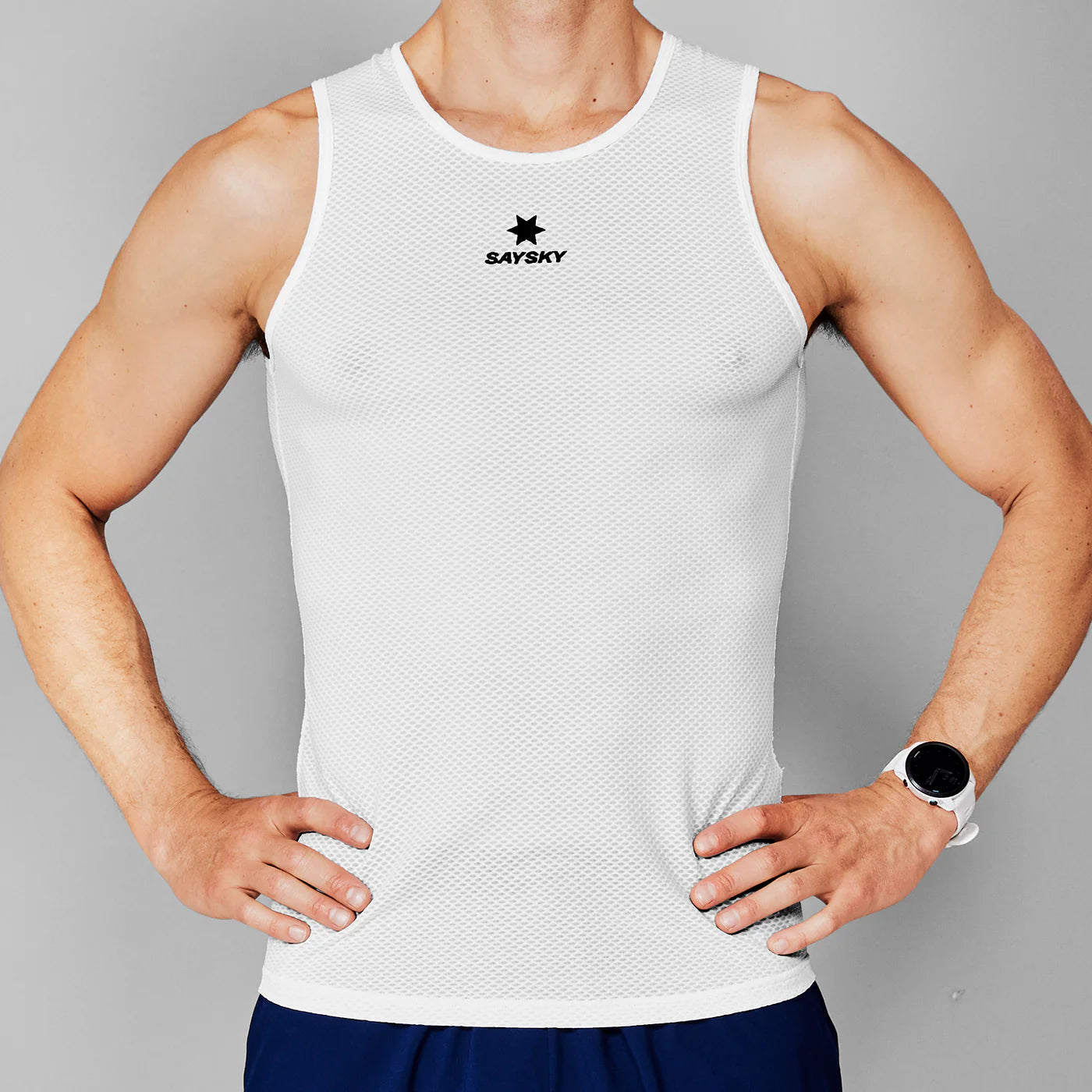 Mesh Base Layer Singlet - WHITE