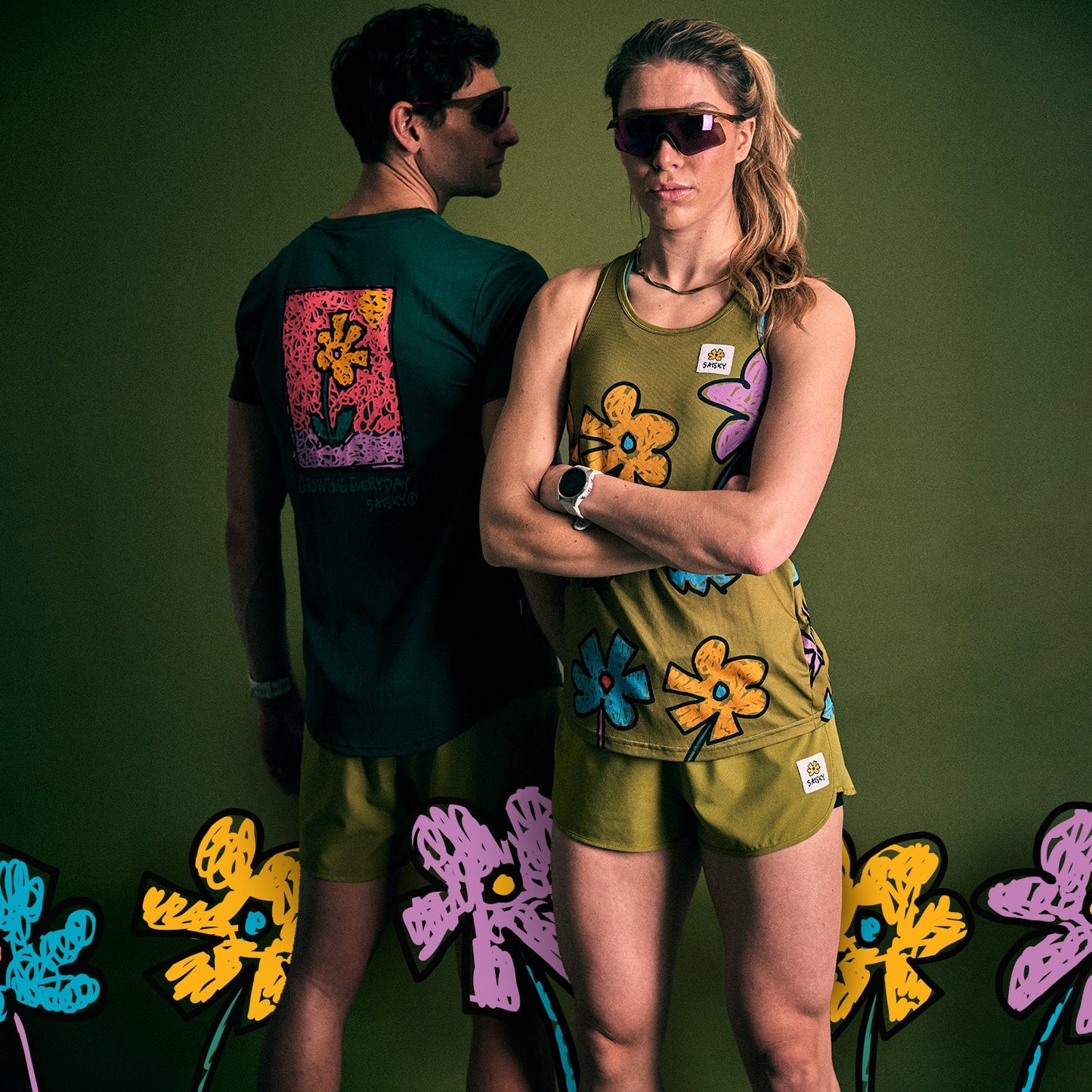 FLOWER PACE SHORTS 3''