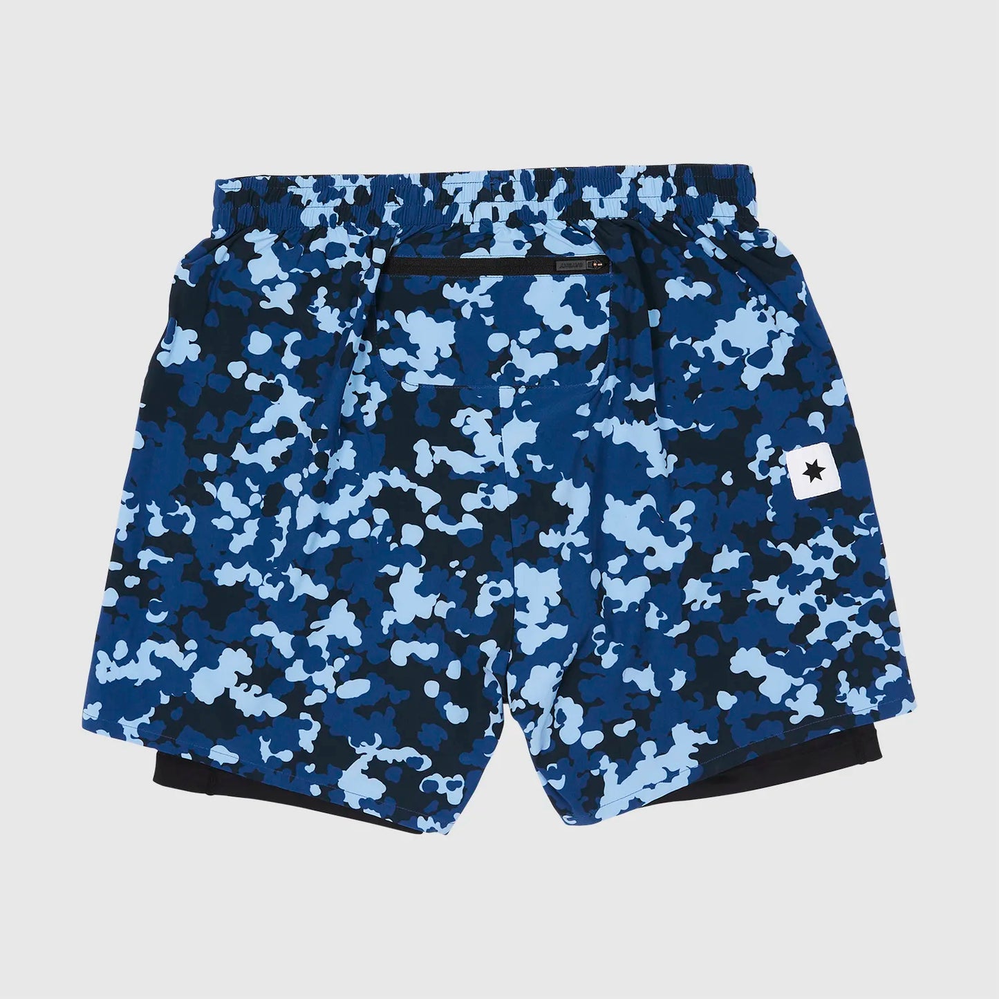 2 in 1 Camo Pace Shorts 5''