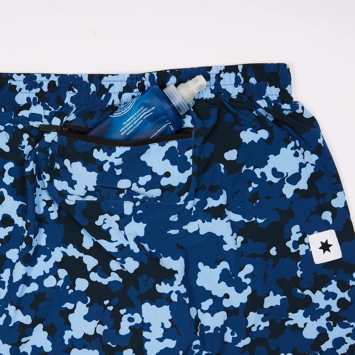 2 in 1 Camo Pace Shorts 5''