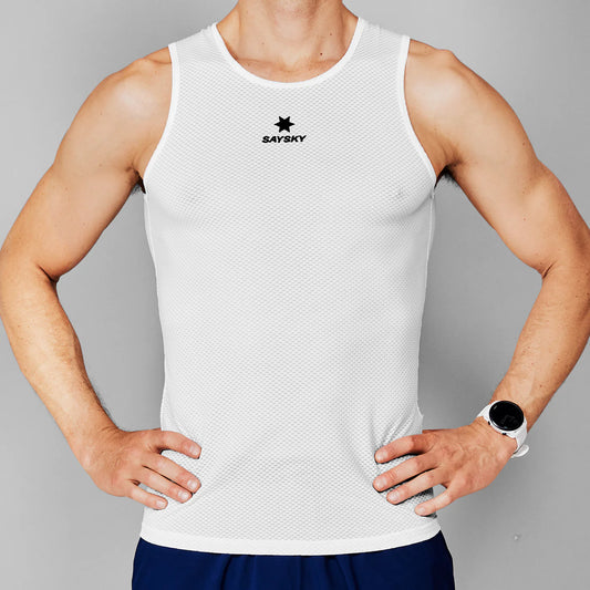 Mesh Base Layer Singlet - WHITE