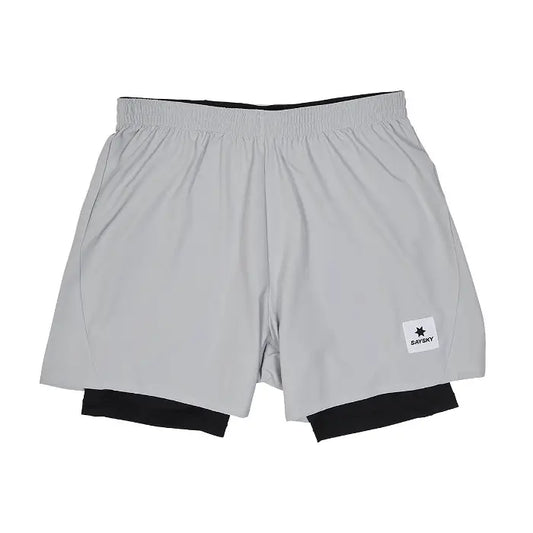 2 in 1 Pace Shorts 5'' - GREY
