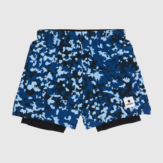 2 in 1 Camo Pace Shorts 5''